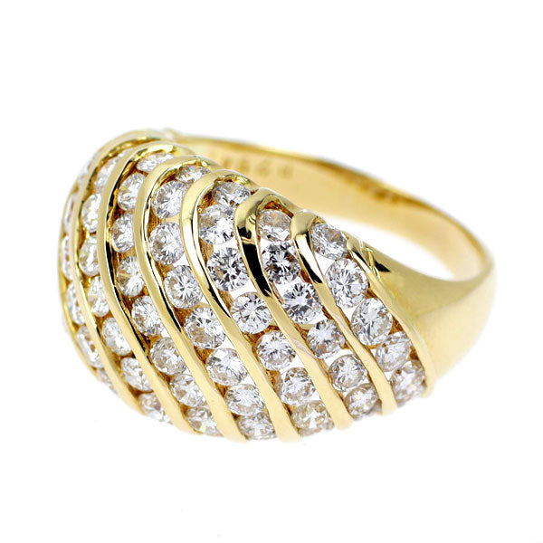 K18YG ダイヤモンド リング 2.94ct