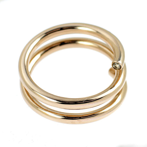 カシケイ K18BG ダイヤモンド リング 0.05ct