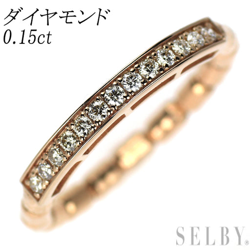 K18PG ダイヤモンド リング 0.15ct 伸縮式 — セルビーオンラインストア