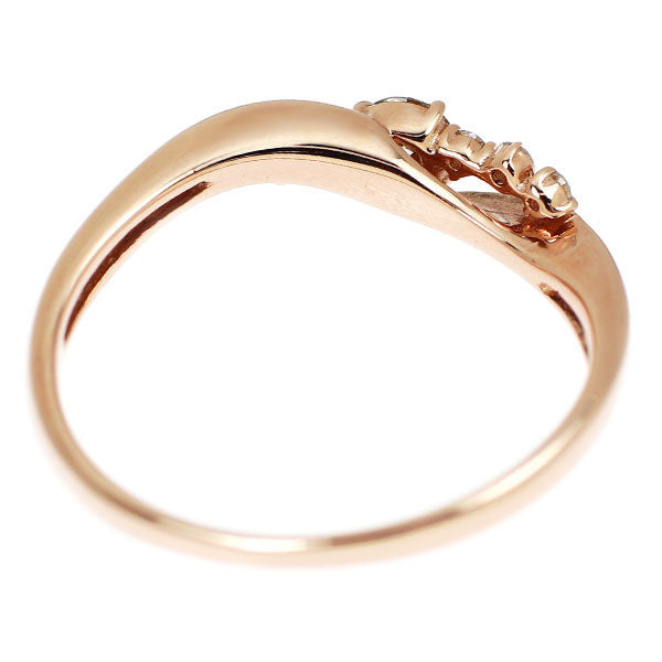 K18PG ダイヤモンド リング 0.16ct D0.07ct