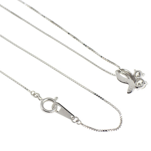 K10WG ダイヤモンド ペンダントネックレス 0.13ct — セルビー