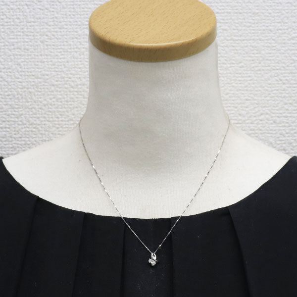 K10WG ダイヤモンド ペンダントネックレス 0.13ct — セルビー
