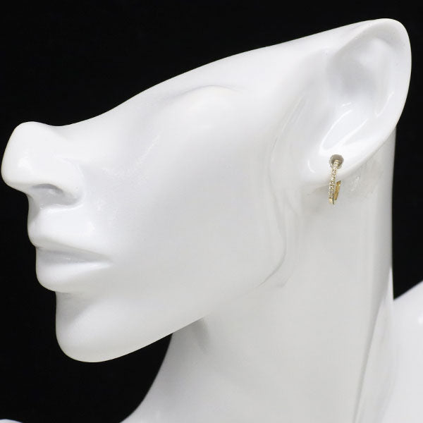 K10YG ダイヤモンド フープ ピアス 0.14ct — セルビーオンラインストア