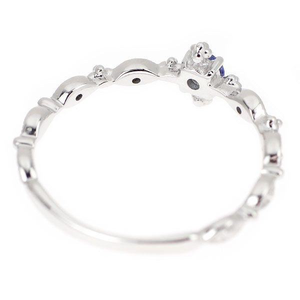 K10WG タンザナイト ダイヤモンド リング D0.02ct