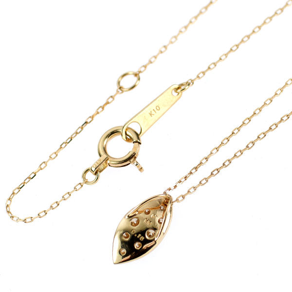 K10YG ダイヤモンド ペンダントネックレス 0.15ct