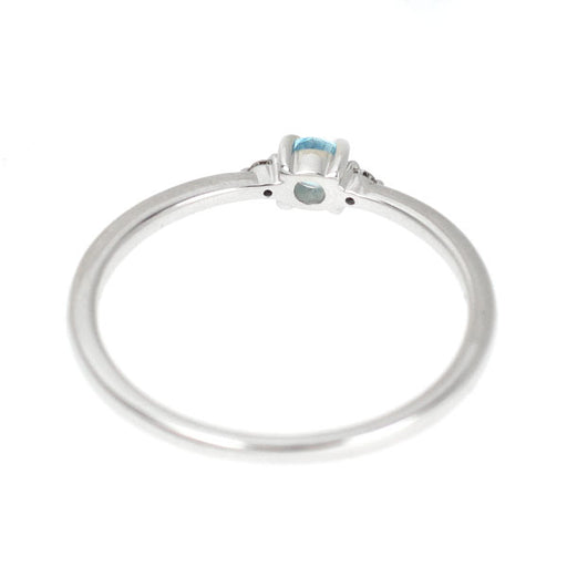 K10WG ブルー トパーズ ダイヤモンド リング — セルビーオンラインストア