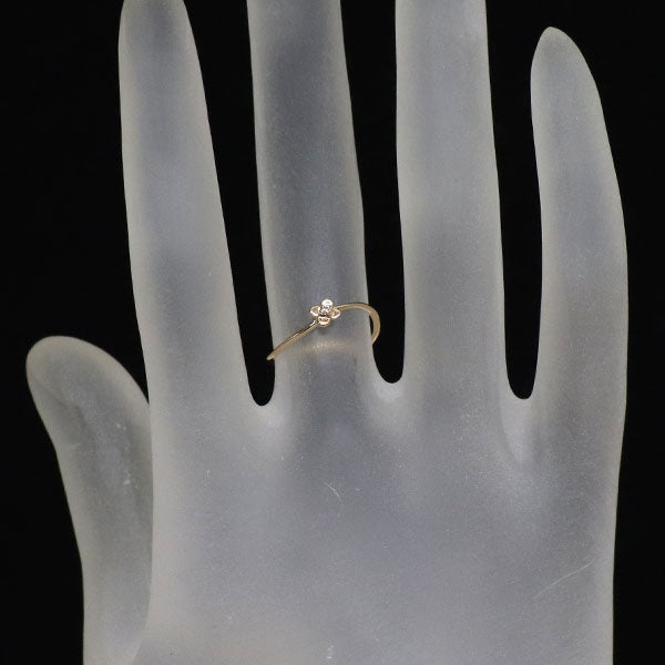 K10PG ダイヤモンド リング 0.006ct フラワー