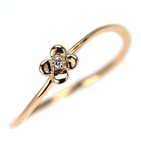 K10PG ダイヤモンド リング 0.006ct フラワー