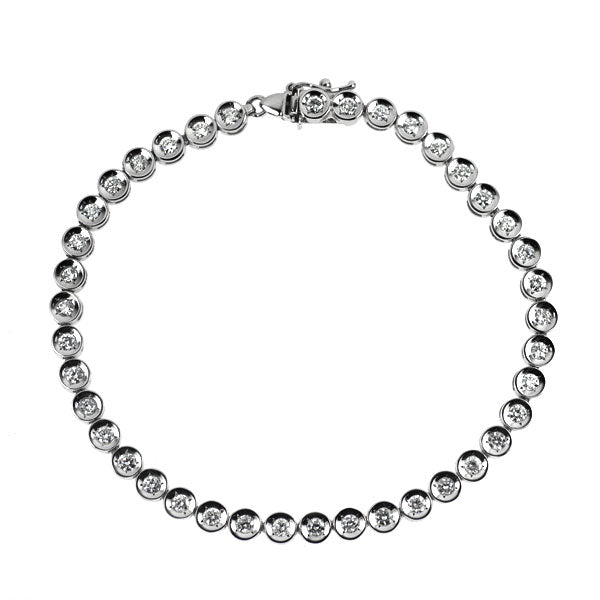 Pt850 ダイヤモンド ブレスレット 2.00ct テニス