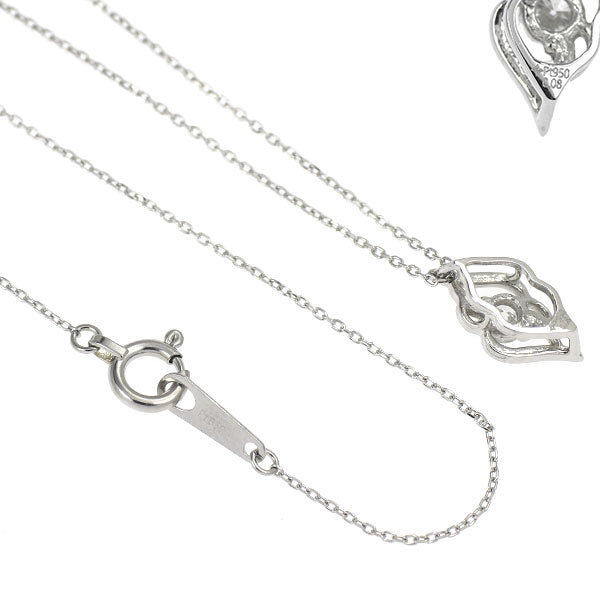 GSTV Pt950/ Pt850 ダイヤモンド ペンダントネックレス 0.08ct