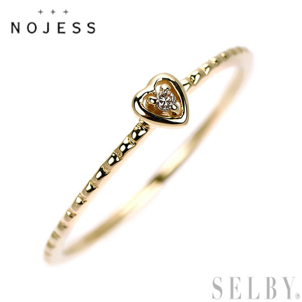 ノジェス K10YG ダイヤモンド リング ハート