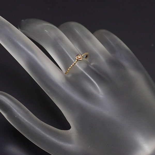 ノジェス K10YG ダイヤモンド リング ハート