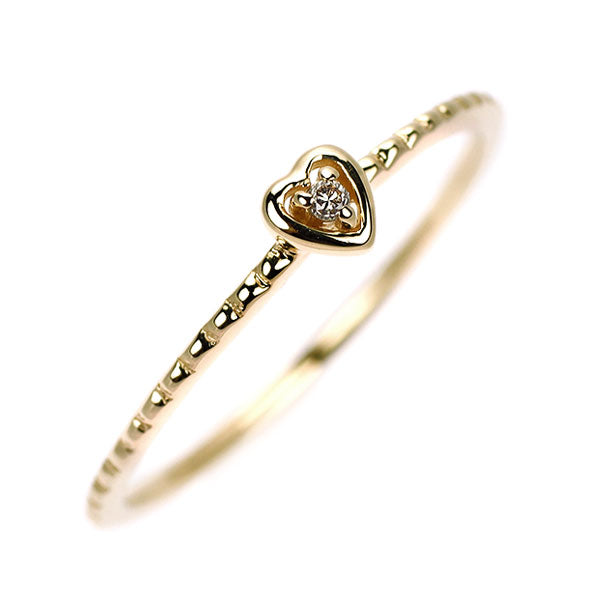 ノジェス K10YG ダイヤモンド リング ハート