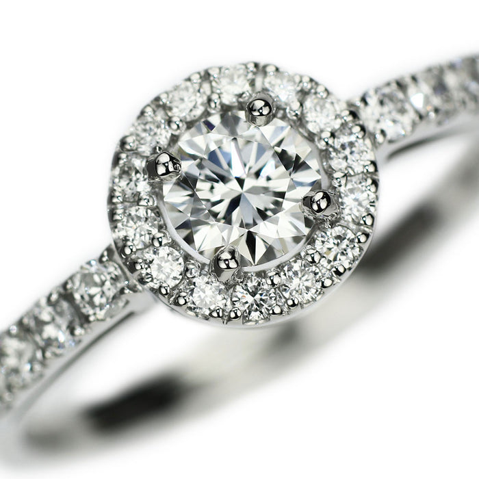 Pt950 ダイヤモンド リング 0.34ct D FL 3EX D0.32ct