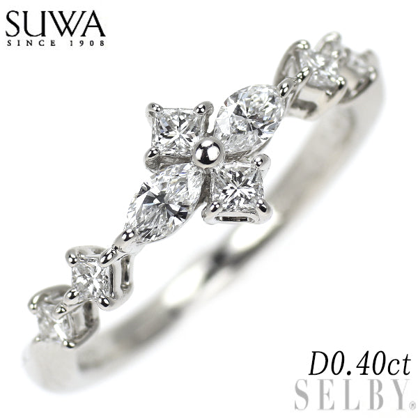 SUWA Pt950 ダイヤモンド リング 0.40ct