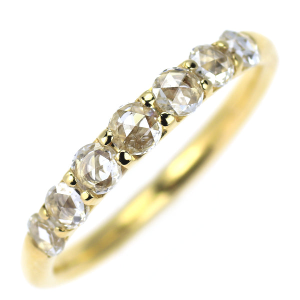 K18YG ローズカット ダイヤモンド リング 0.40ct