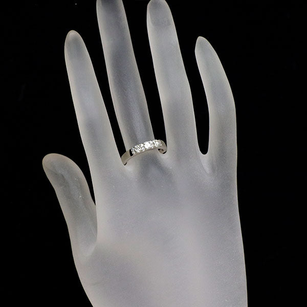 Pt1000 クリスカット/ラウンド ダイヤモンド リング 0.35ct