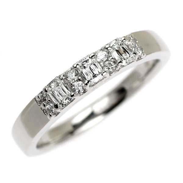 Pt1000 クリスカット/ラウンド ダイヤモンド リング 0.35ct