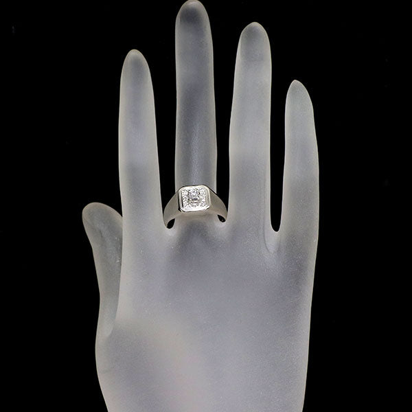 Pt900 天然ピンク ダイヤモンド リング 0.200ct Faint Pink I1 D0.16ct