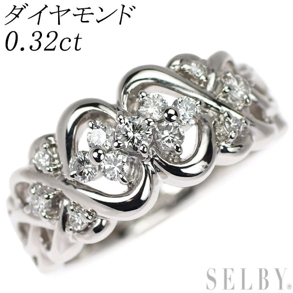 Pt900 ダイヤモンド リング 0.32ct