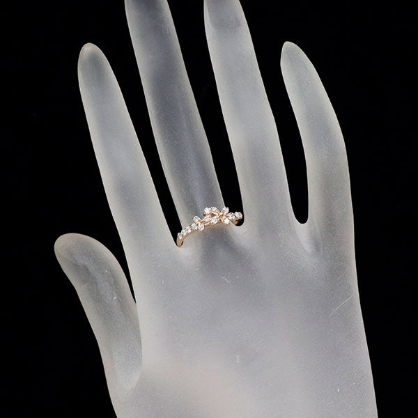 K18PG ダイヤモンド リング 0.36ct