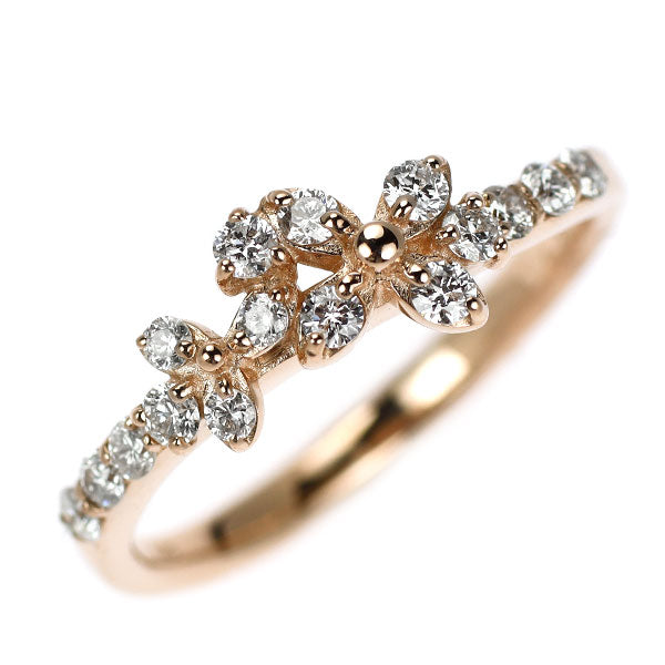 K18PG ダイヤモンド リング 0.36ct