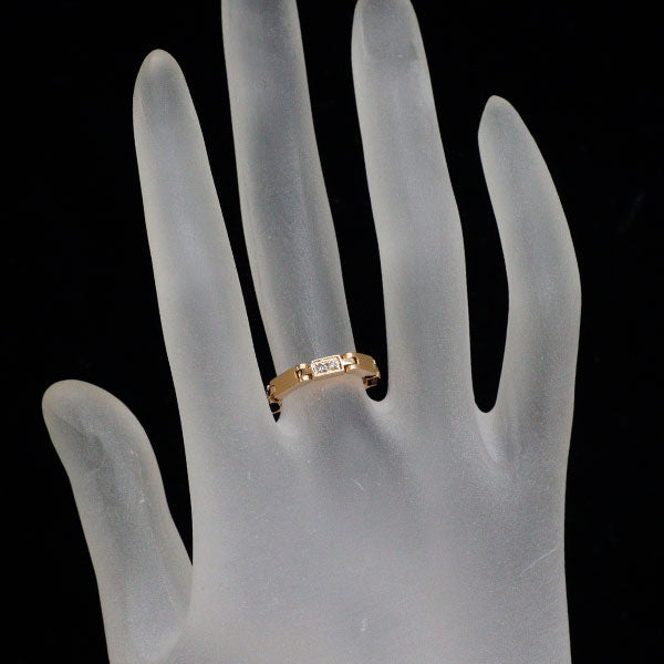 イーノス K18PG プリンセスカット ダイヤモンド リング 0.14ct D0.12ct