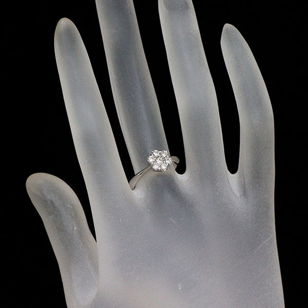 Pt900 H&C ダイヤモンド リング 0.50ct フラワー