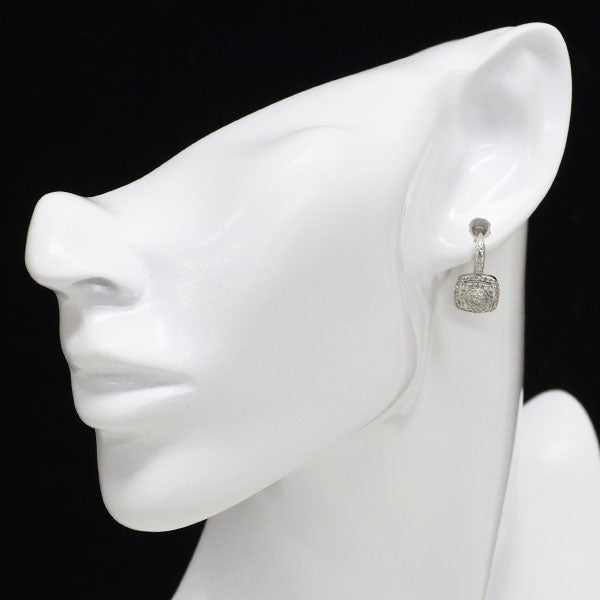 K18WG ダイヤモンド ピアス 0.80ct