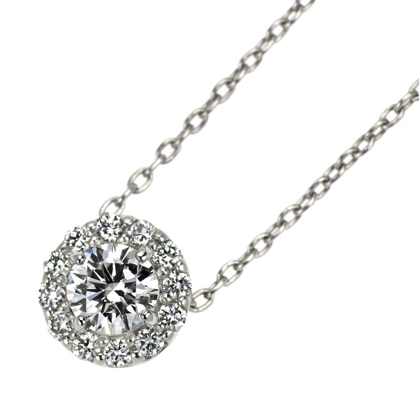モニッケンダム Pt900/Pt850 ダイヤモンド ペンダントネックレス 0.314ct D0.12ct