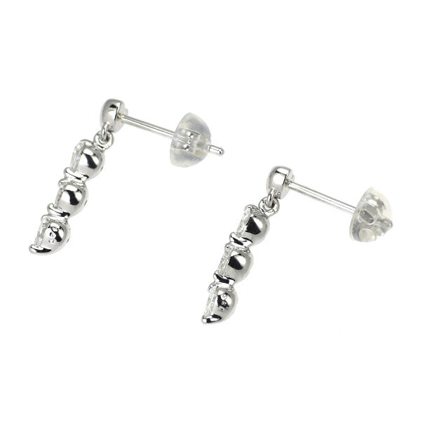 Pt900 ハートシェイプ ダイヤモンド ピアス 0.68ct