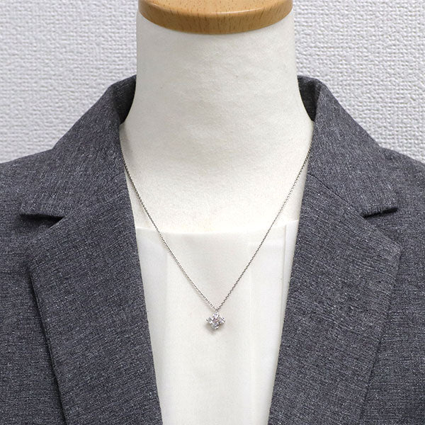希少 Pt900/K18PG/Pt850 天然ピンク ダイヤモンド ペンダントネックレス 0.055ct FLP SI1 D0.87ct フラワー