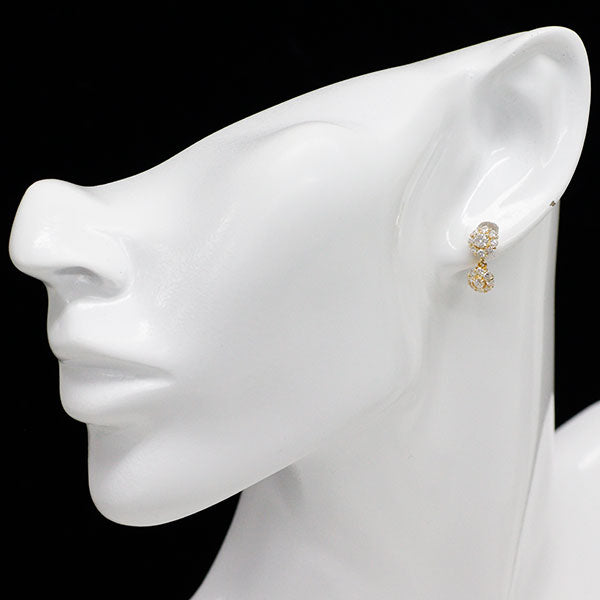 K18YG ダイヤモンド ピアス 1.00ct フラワー — セルビーオンラインストア