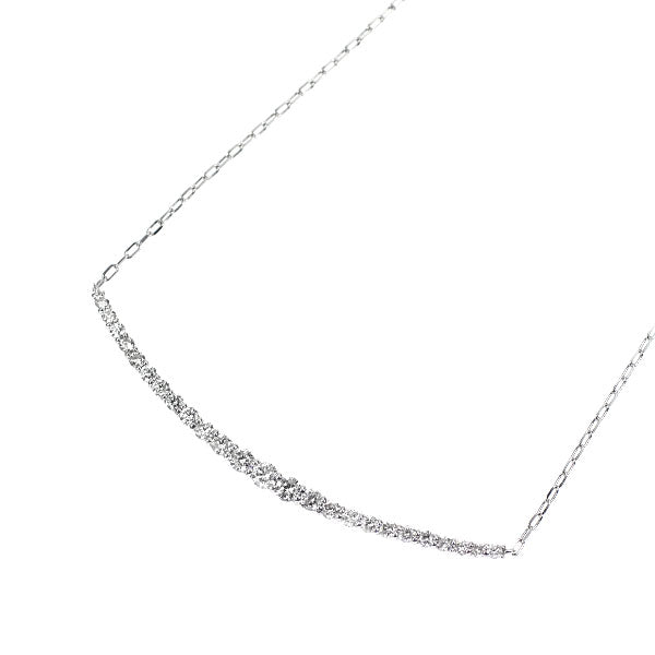 K18WG ダイヤモンド ペンダントネックレス 0.30ct