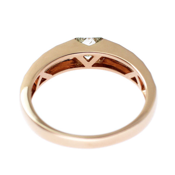 K18PG プリンセスカット ダイヤモンド リング 0.28ct