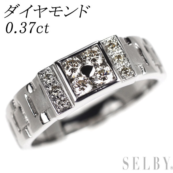 Pt950 ダイヤモンド リング 0.37ct