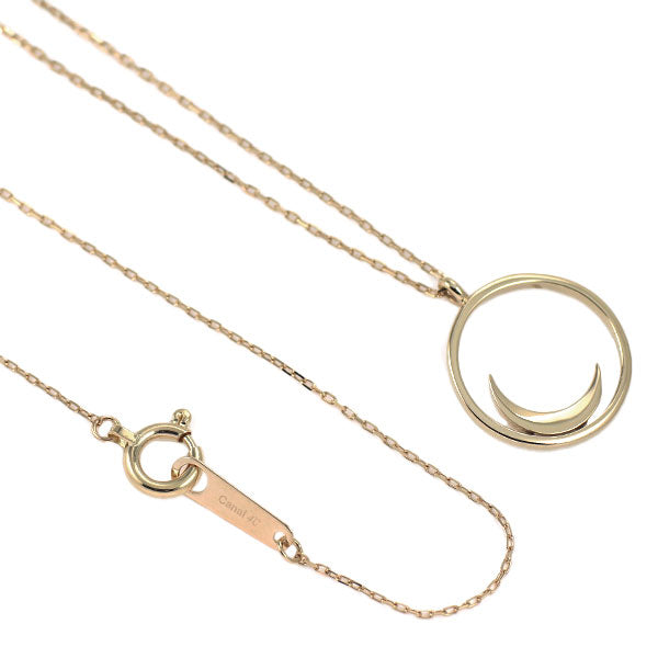 カナル4℃ K10PG ダイヤモンド ペンダントネックレス