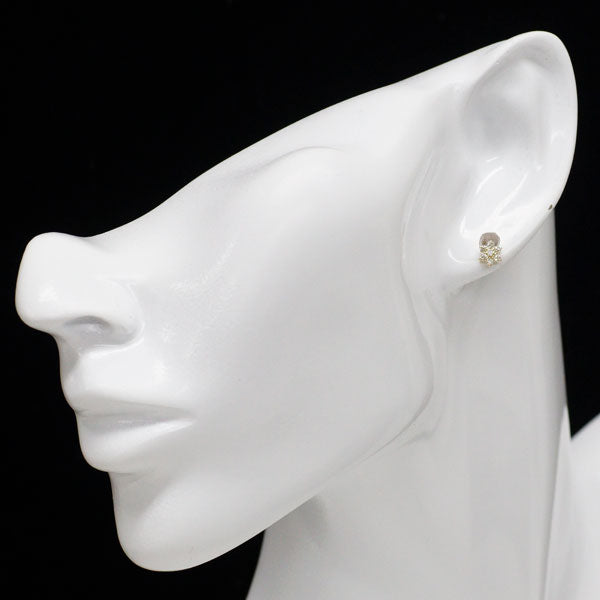 K18YG ダイヤモンド ピアス 0.20ct フラワー