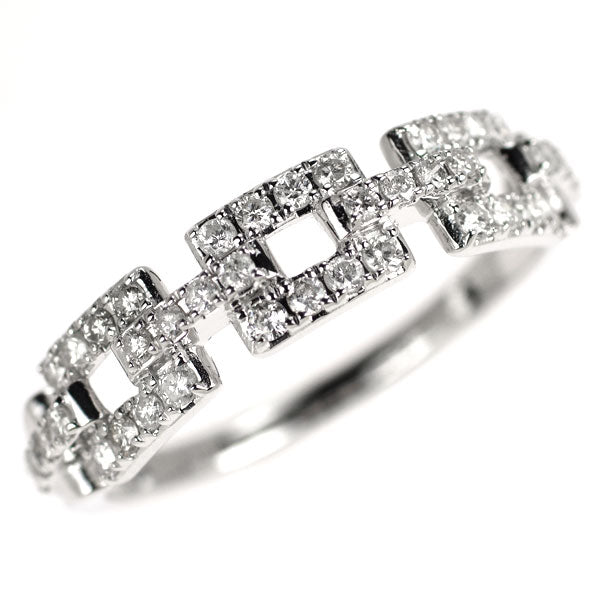 K18WG ダイヤモンド リング 0.50ct