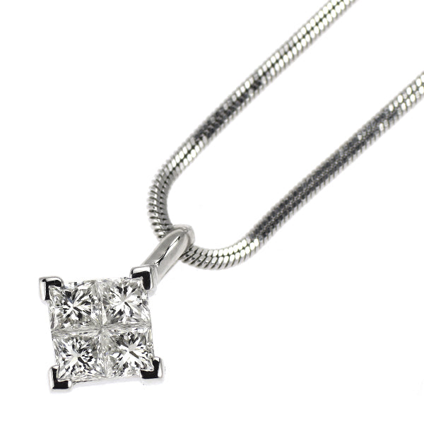 Pt900/ Pt850 ダイヤモンド ペンダントネックレス 0.51ct