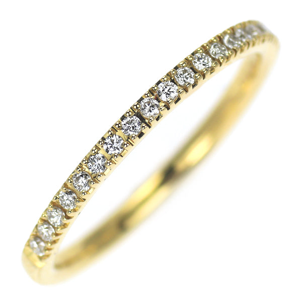 ベルシオラ K18YG ダイヤモンド リング 0.12ct ハーフエタニティ