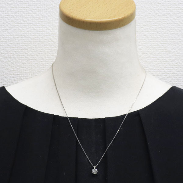 Pt900/ Pt850 ダイヤモンド ペンダントネックレス 1.017ct 一点留め