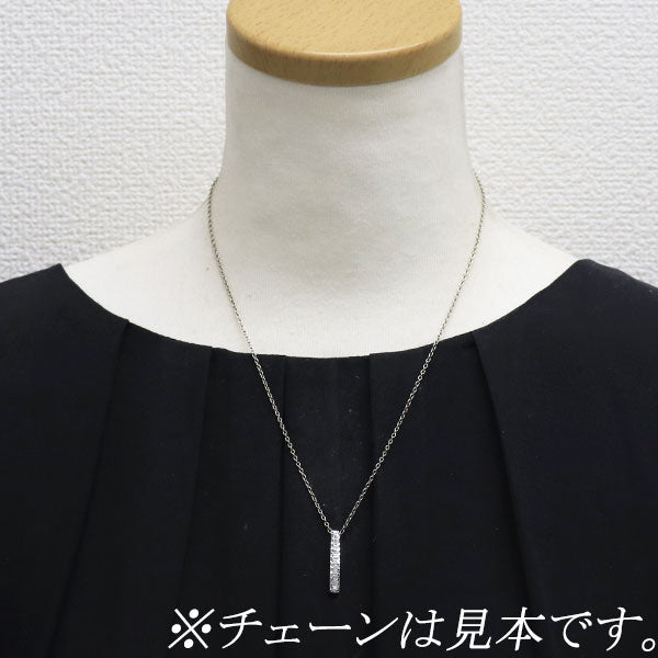 K18WG ダイヤモンド ペンダントトップ 0.15ct