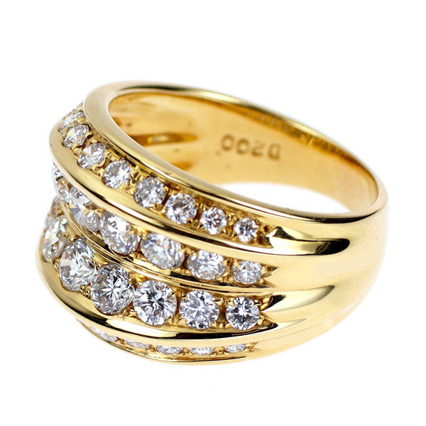 K18YG ダイヤモンド リング 2.00ct