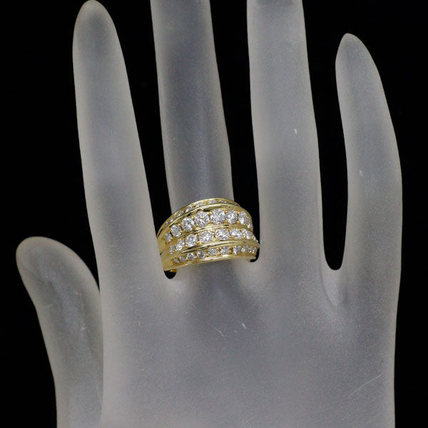 K18YG ダイヤモンド リング 2.00ct
