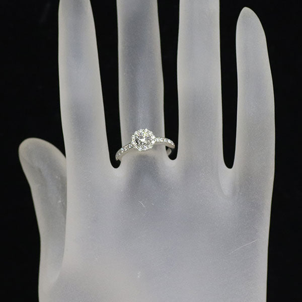 GINZA TANAKA Pt950 ダイヤモンド リング 0.232ct D0.27ct