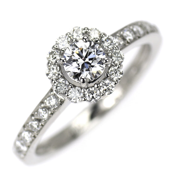 GINZA TANAKA Pt950 ダイヤモンド リング 0.232ct D0.27ct