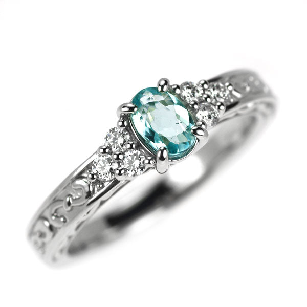 希少 Pt998 グランディディエライト ダイヤモンド リング 0.33ct D0.14ct