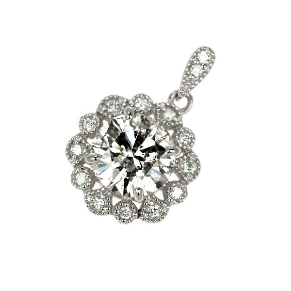 Pt900 ダイヤモンド ペンダントトップ 1.14ct D0.07ct — セルビー