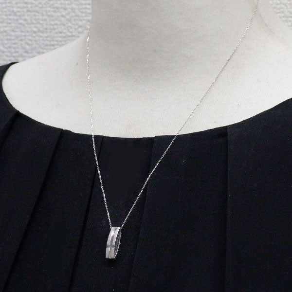 K18WG ダイヤモンド ペンダントネックレス 0.50ct リバーシブル